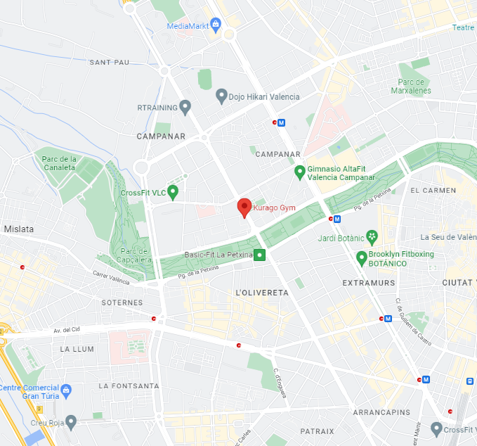 Contacto con Kurago Gym en su ubicación